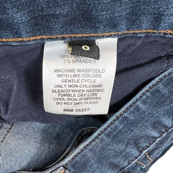 Express Womens Size 0 Denim Jeans Blue Ultra Skinny Low Rise Dark Wash - Picture 7 of 8